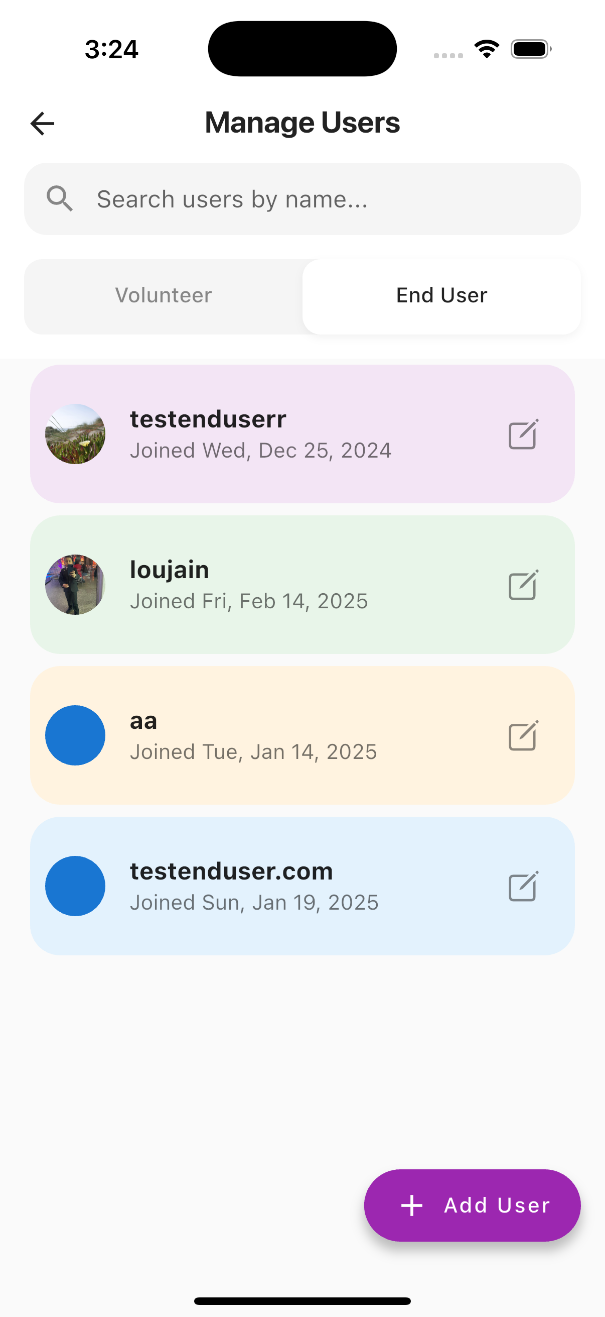 User Dashboard